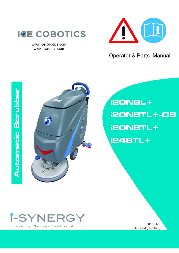 ICE Cobotics i20NBL+ / i20NBTL+ / i24BTL+ User Manual